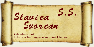 Slavica Svorcan vizit kartica